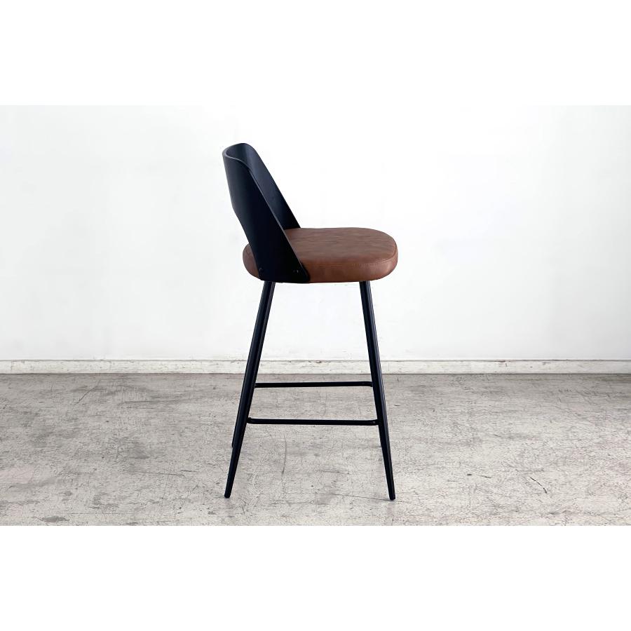 バーチェア 　ハイチェアー　カウンターチェア　北欧 おしゃれ 完成品 曲木　合成皮革　ダイニングカウンター　ミッドセンチュリー　ベクターバーチェアー　東馬 | 東馬 | 10