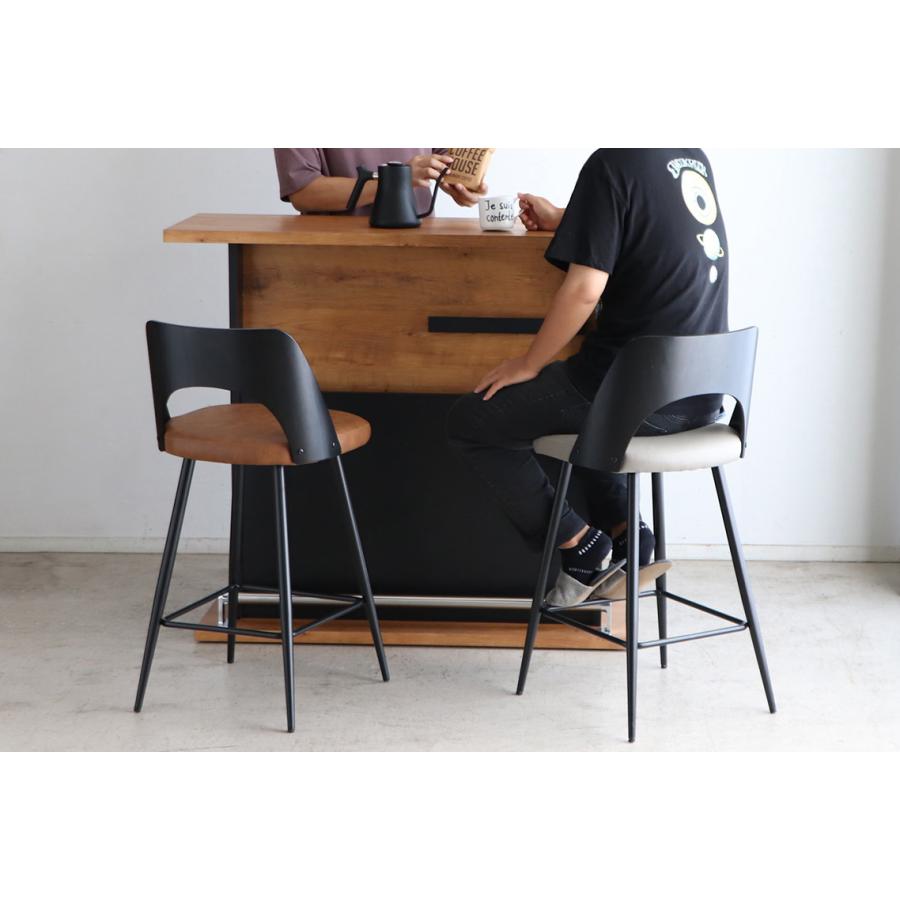 バーチェア 　ハイチェアー　カウンターチェア　北欧 おしゃれ 完成品 曲木　合成皮革　ダイニングカウンター　ミッドセンチュリー　ベクターバーチェアー　東馬 | 東馬 | 01