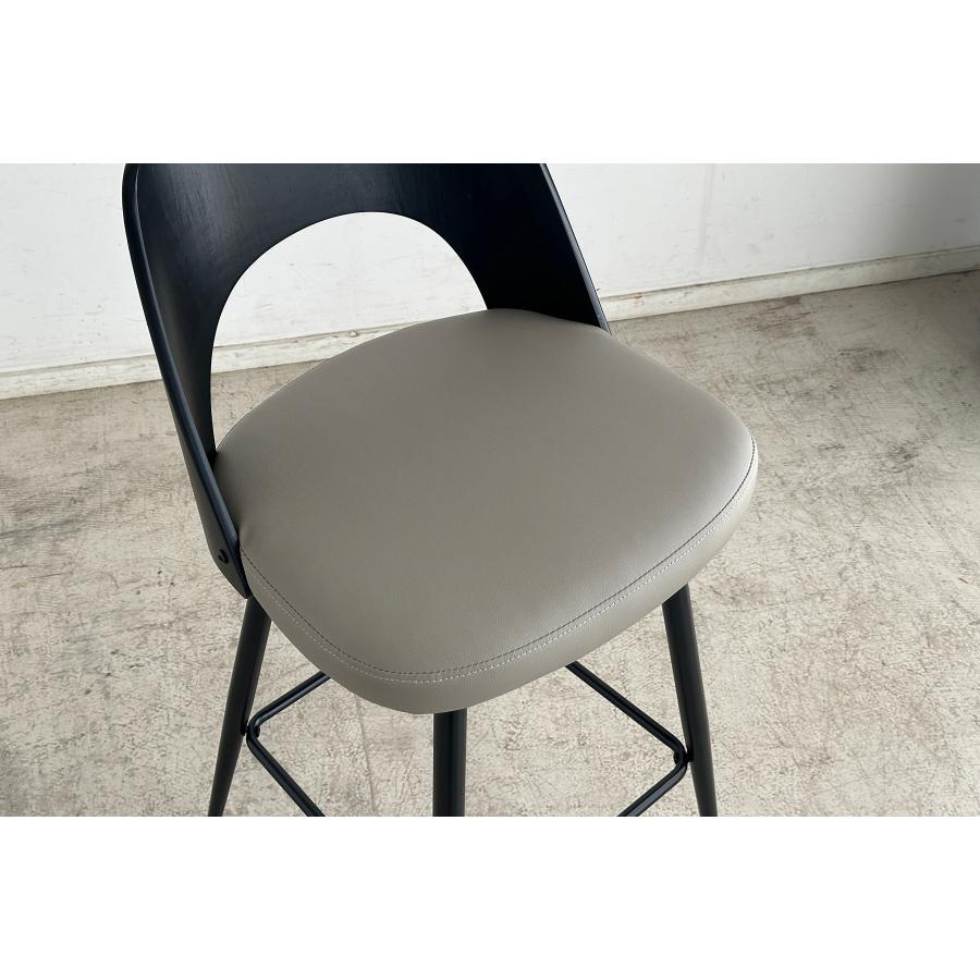 バーチェア 　ハイチェアー　カウンターチェア　北欧 おしゃれ 完成品 曲木　合成皮革　ダイニングカウンター　ミッドセンチュリー　ベクターバーチェアー　東馬 | 東馬 | 07