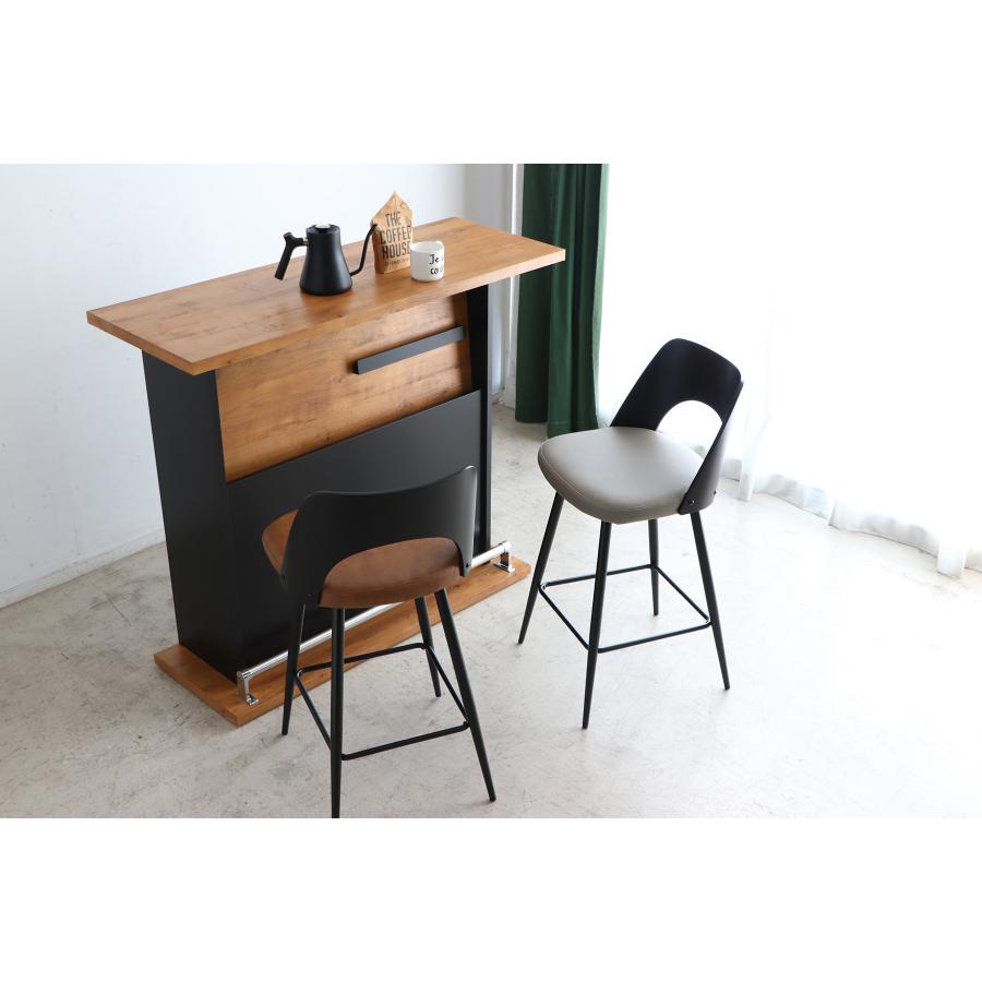 バーチェア 　ハイチェアー　カウンターチェア　北欧 おしゃれ 完成品 曲木　合成皮革　ダイニングカウンター　ミッドセンチュリー　ベクターバーチェアー　東馬 | 東馬 | 09