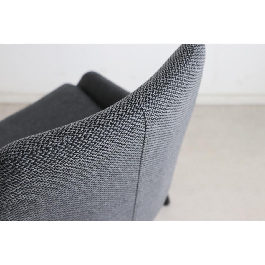 回転椅子　ラウンド　オフィスチェアー　ダイニングチェアー　ファーブ　回転いす　ファブリック　布地　東馬　シンプル 1脚 | 東馬 | 08