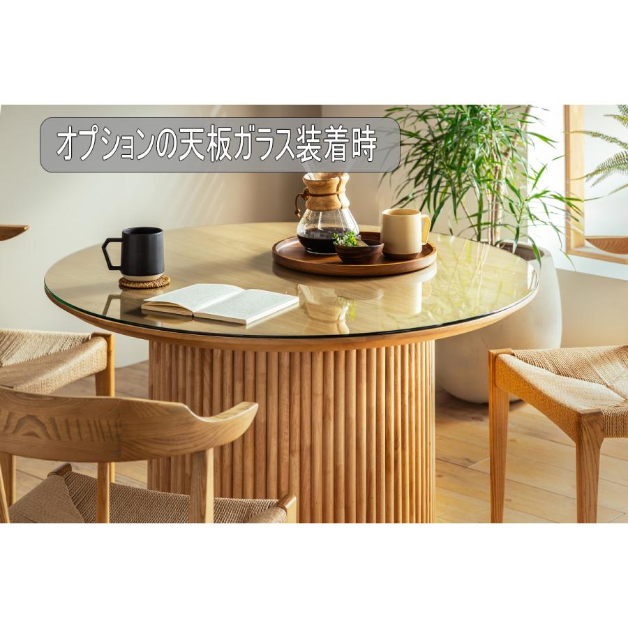 丸型ダイニングテーブル UPロペス　4人用 幅100cm 無垢 単品 ラウンドテーブル おしゃれ 北欧 オーク突板　丸形　東馬　椅子別売り | 東馬 | 10