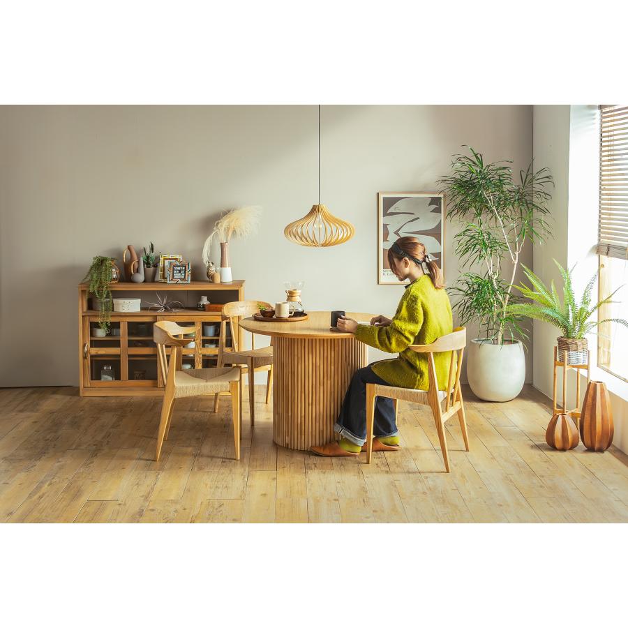 丸型ダイニングテーブル UPロペス　4人用 幅100cm 無垢 単品 ラウンドテーブル おしゃれ 北欧 オーク突板　丸形　東馬　椅子別売り | 東馬 | 11