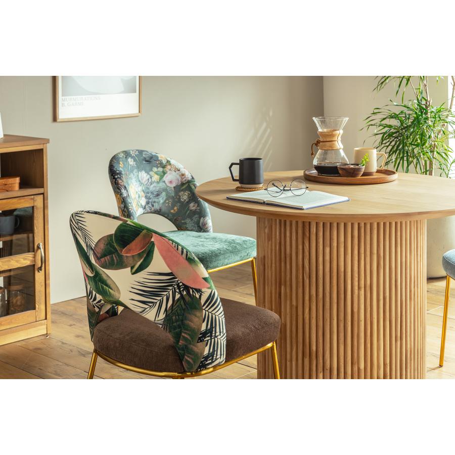 丸型ダイニングテーブル UPロペス　4人用 幅100cm 無垢 単品 ラウンドテーブル おしゃれ 北欧 オーク突板　丸形　東馬　椅子別売り | 東馬 | 04