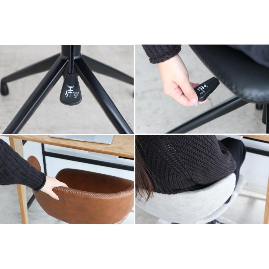 arm-Noa　ラウンドチェア 北欧 おしゃれ ノアチェアー　回転　上下　ＰＵ　合成皮革 回転チェアーシリーズ　　東馬　Noa　Armer | 東馬 | 11