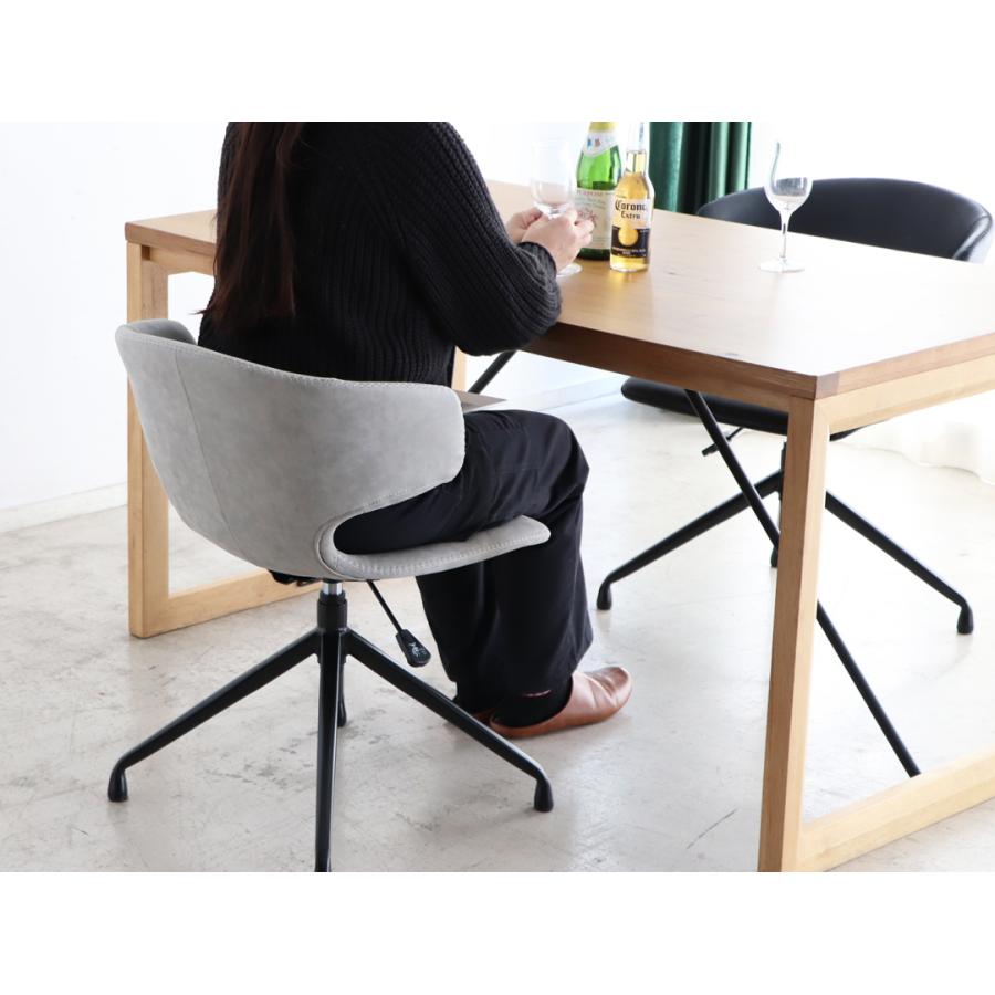 arm-Noa　ラウンドチェア 北欧 おしゃれ ノアチェアー　回転　上下　ＰＵ　合成皮革 回転チェアーシリーズ　　東馬　Noa　Armer | 東馬 | 07