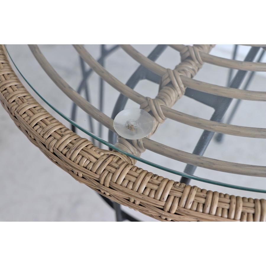 リゾート　カフェテーブル　ラタン調　丸テーブル　リゾネア　 | 東馬 | 04