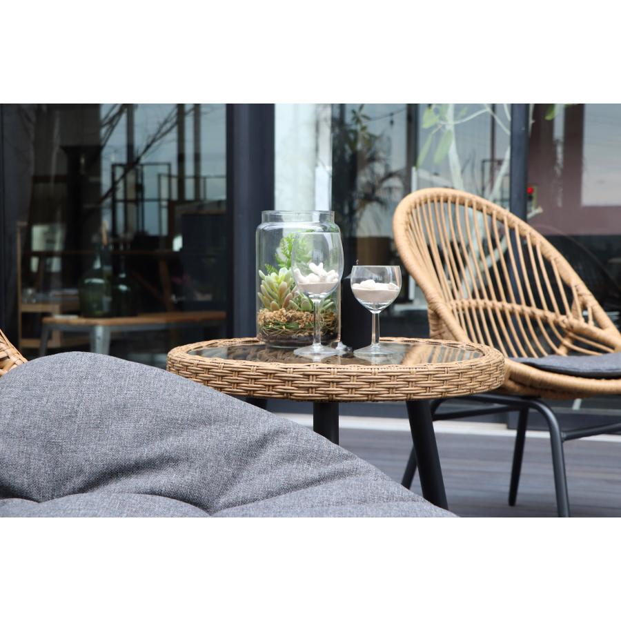 リゾート　サイドテーブル　ラタン調　丸テーブル　リゾネア　 | 東馬 | 04
