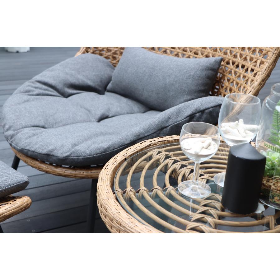 リゾート　サイドテーブル　ラタン調　丸テーブル　リゾネア　 | 東馬 | 05