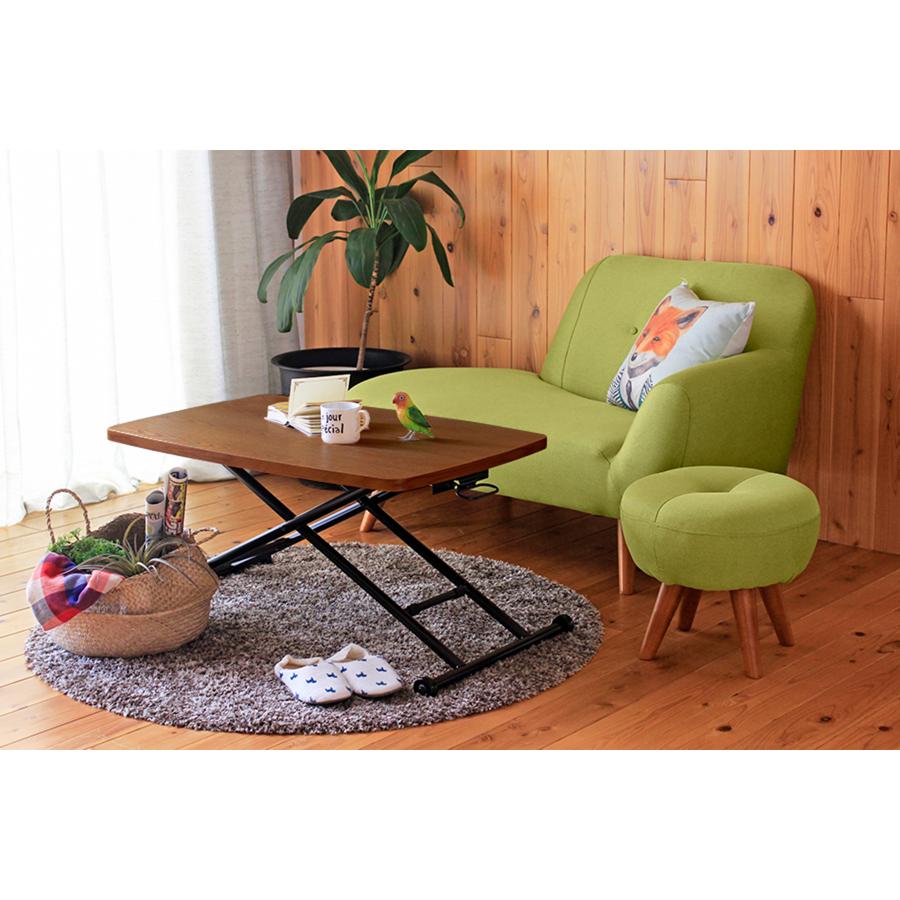 昇降テーブル　リフティング　リフト　角テーブル　90ｃｍ　折りたたみ　ダイニング　おしゃれ　収納　ナチュラル　完成品　東馬　ヴォール　 | 東馬 | 03