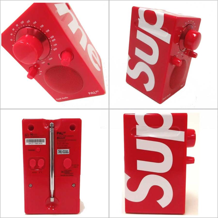 未使用 Supreme シュプリーム  Tivoli Audio PAL BT チボリオ ラジオ スピーカー オーディオ 53279 RED 新中古品の画像