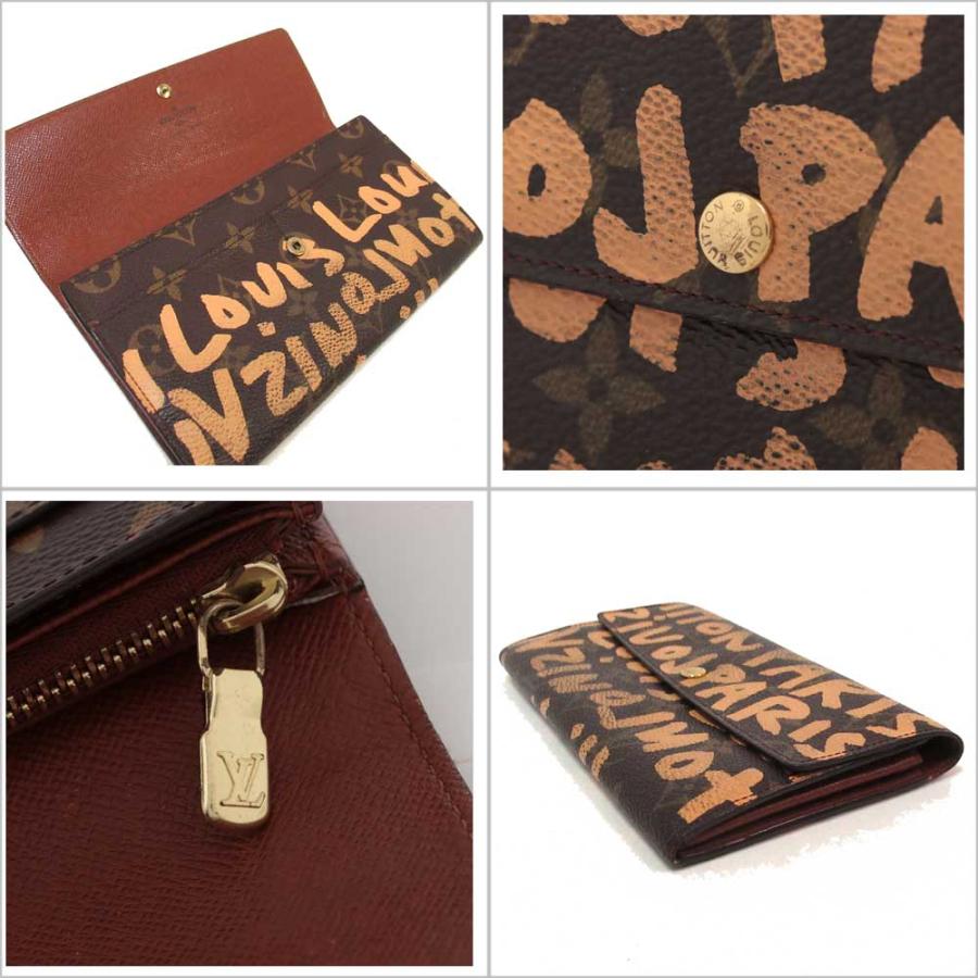ルイヴィトン　モノグラム　グラフィティ　ポルトモネ　クレディ　二つ折り長財布 ag200302_6m92190