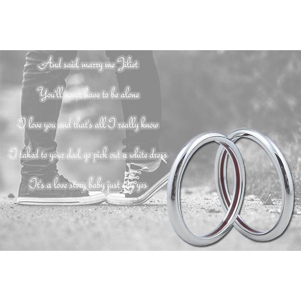 ペアリング ステンレス 結婚指輪 シンプル サージカルステンレス ふたりを結ぶ糸 指輪 リング ペア 安い レディース メンズ ピンクゴールド｜ag47silver｜05