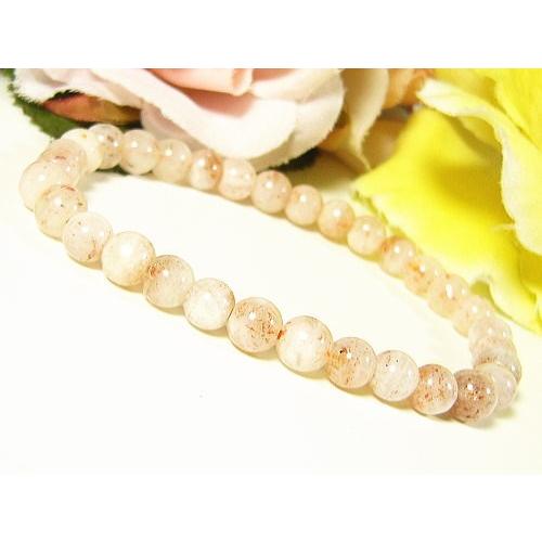 ストロベリークォーツ（苺水晶）パワーストーン/天然石ブレスレット/6mm【1点もの】
