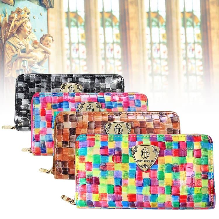 財布フランスのシャルトル大聖堂の 美しいステンドグラスからインスパイアされた魅力的デザインが際立つアートな財布 ＼2万円が70%OFF／CP5ネコポス/ポスト投函 | 芦屋ダイヤモンド