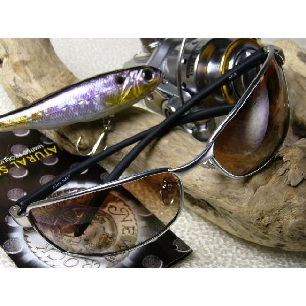 ≪完売御礼≫≪雨天・曇天用・業界初レンズ≫グラデーションカラー偏光レンズ「視泉堂=冒険王=偏光サングラス」AQUA HALF | 