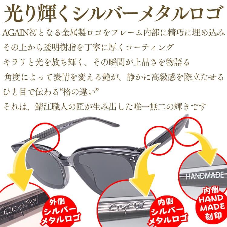 AGAIN（アゲイン） 12万円が83％OFF AGAINサングラスの20年超の歴史と
