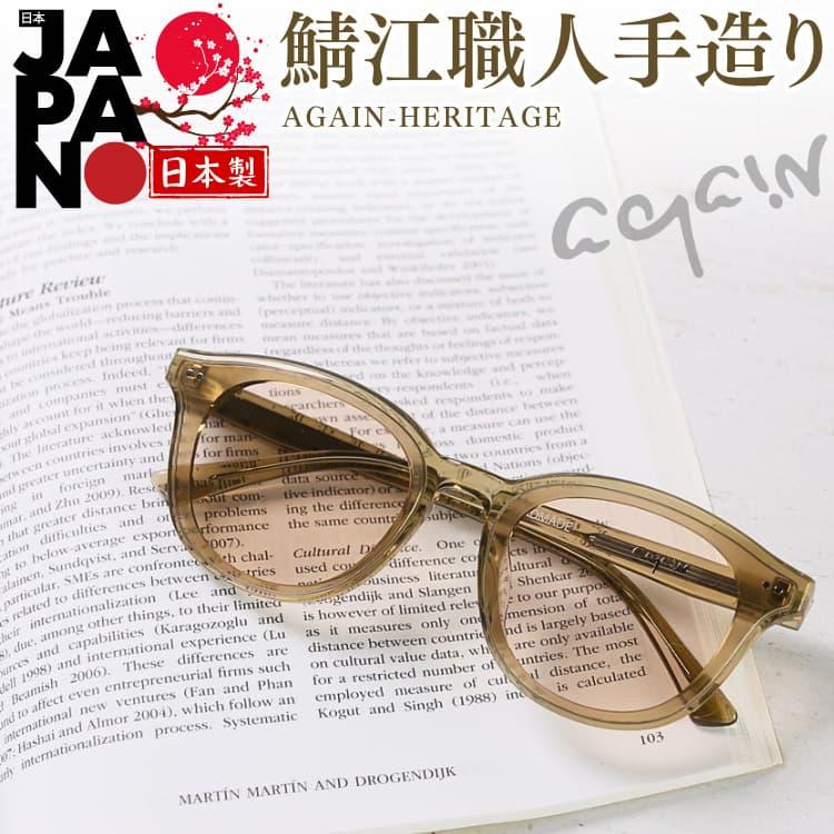 AGAINサングラスの20年超の歴史と信頼 最高峰2026年モデル AGAINサングラスHERITAGE(ヘリテージ)シリーズ鯖江製フラットレンズ CP11 爆買 | AGAIN | 04