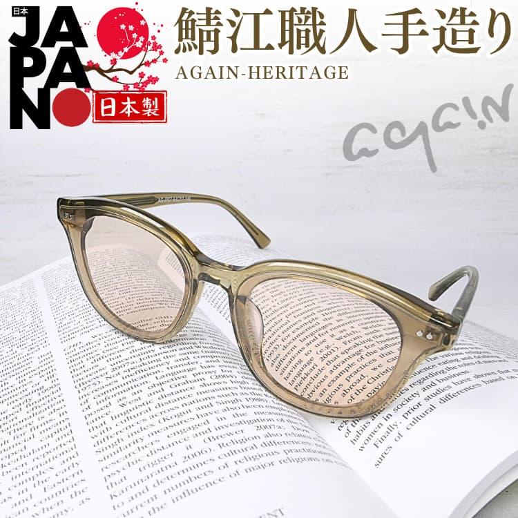 AGAINサングラスの20年超の歴史と信頼 最高峰2026年モデル AGAINサングラスHERITAGE(ヘリテージ)シリーズ鯖江製フラットレンズ CP11 爆買 | AGAIN | 05