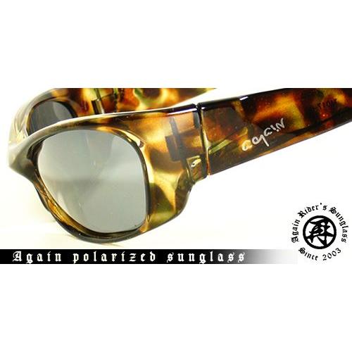 ★完売御礼★ミラーサングラス AGAINアゲイン偏光サングラス/釣り ゴルフetcスポーツ・アウトドア用 | AGAIN | 01