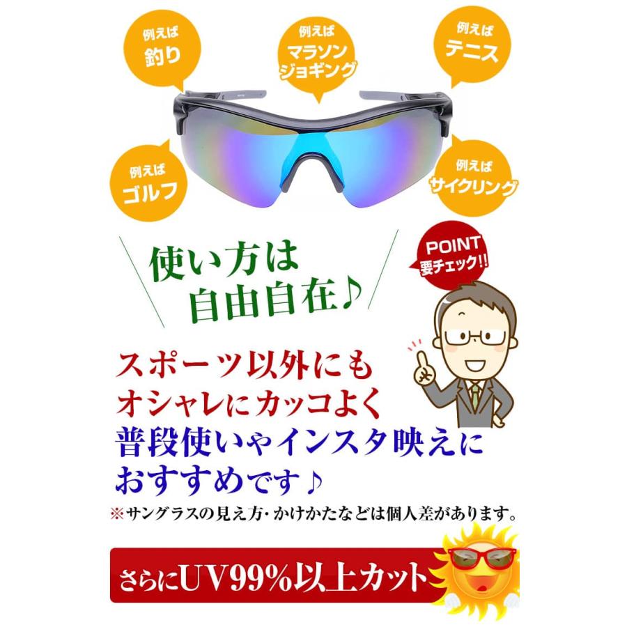 福井県鯖江市の高品質レンズ サングラス 偏光 ＼2万2,000円が45％OFF／ 釣り フィッシング ゴルフ 野球 マラソンなどスポーツ用  偏光サングラス　CP5 | AGAIN | 05