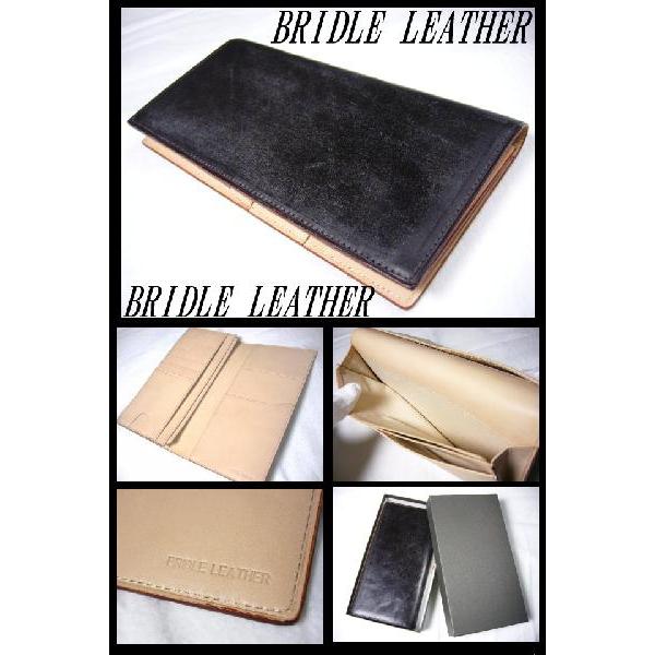 今大人気のブライドルレザー(馬具用革)色々なシーンでクールにキマる！長財布【3色】ブラック・チョコ・カーキ |  | 01