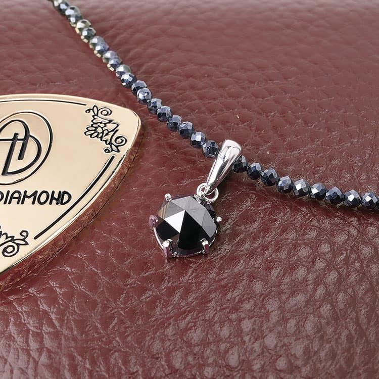 天然宝石 ブラックダイヤモンド 1.5ct ＼38万5,000円が80％OFF／グレー  