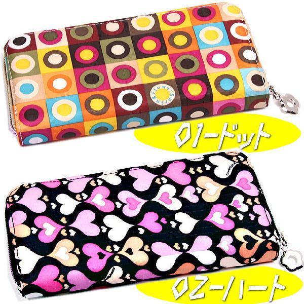 FlowerSpringレディスカラフル財布♪使いやすいラウンドファスナー |  | 01