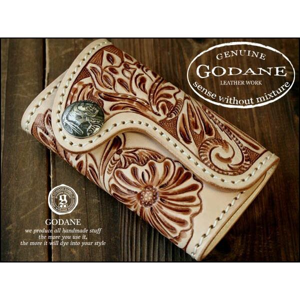 ★GODANE★≪シルバー925コンチョ≫カービングレザーキーケースspck101 |  | 05