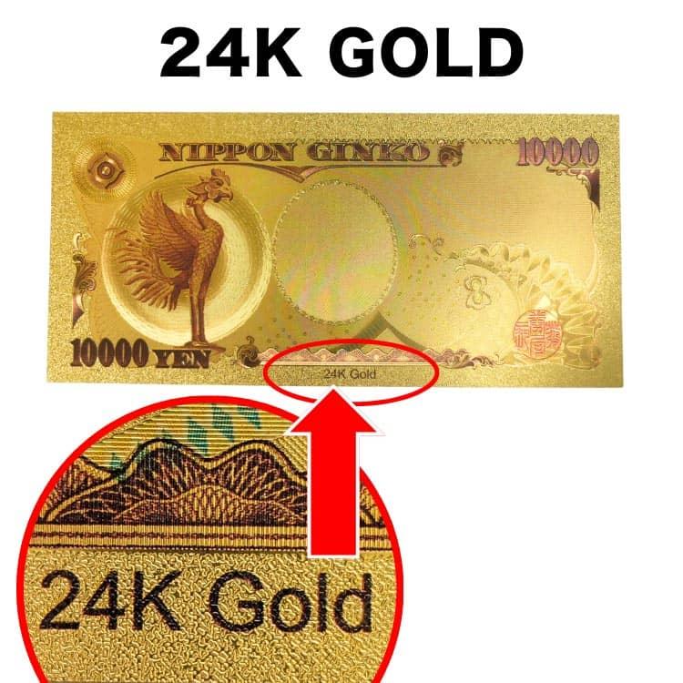 新作！ラッキナンバー7777777付き 財布 に入れる 純金箔コーティング