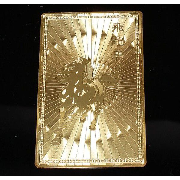 ★完売御礼★金運セット！開運ゴールドプレート(飛躍馬)＋長財布/メンズ/本皮/クロコダイルpolo-crocoウォレット |  | 01