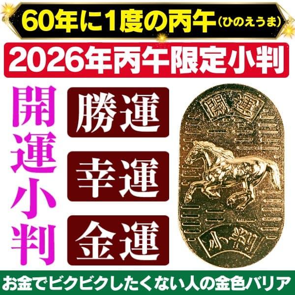 開運小判3点セット 福袋 2026年限定丙午・招き猫・龍 ・巳 へび の中