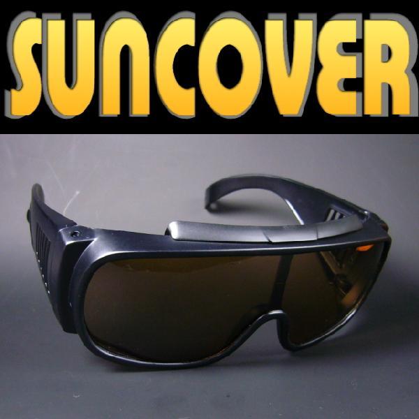 【冒険王偏光サングラス】めがねの上から！？シリーズ　サンカバー♪花粉症対策/花粉症 メガネ |  | 01