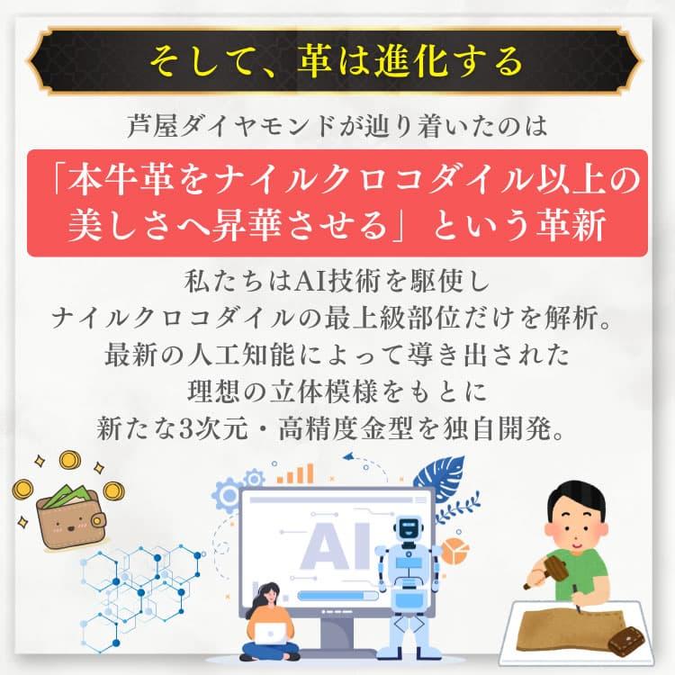 ナイルクロコダイル 本牛革 財布 型押し本物を超えた美しさ ＼8万円が83％OFF／ 限定ヒマラヤクロコダイルカラーもおすすめ芦屋ダイヤモンド CP5 | 芦屋ダイヤモンド | 12