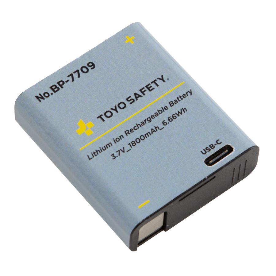 TOYOヘルメット取付式送風機バッテリーパック付　乾電池サービス（バッテリーパック乾電池両方使えるハイブリッド電源）WINDY V No.7707 トーヨーセーフティー |  | 06