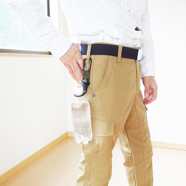 カラビナ付きペットボトルホルダー　NPT-11 ドリンクホルダー暑さ対策 　冒険倶楽部工房　メール便送料無料 |  | 03