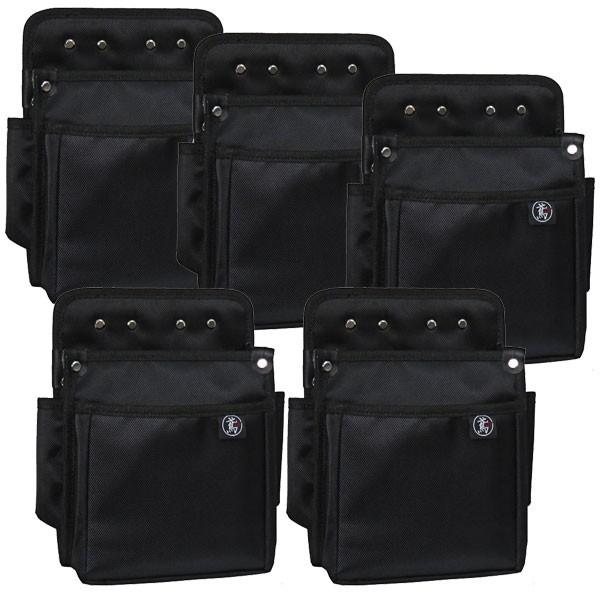 腰袋2段 電工用（特大） 【まとめ買い5個セット】 3B 鳶 送料無料 | 