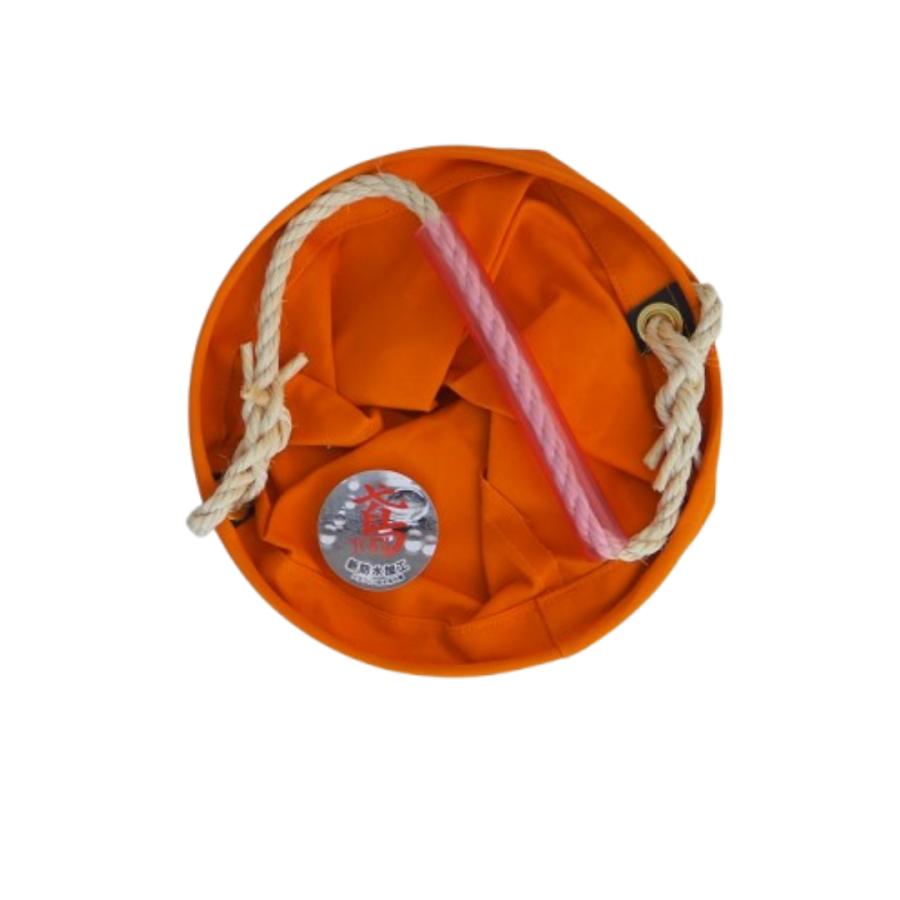 27号電工バケツ　パラフィン防水仕様 　26Φｘ28ｃｍ　黄　グリップ付き　鳶 |  | 02