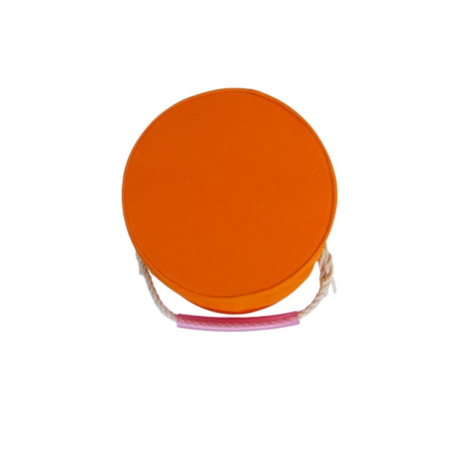 30号カラー帆布電工バケツ　パラフィン防水加工 30Φｘ32cmオレンジ　グリップ付き　鳶 |  | 01