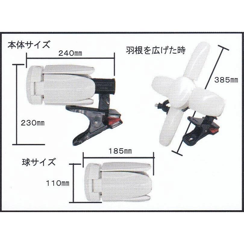 LED電球付クリップランプ　スーパールミネX　 8500PRO　SLX-75CL　ウイングエース |  | 02