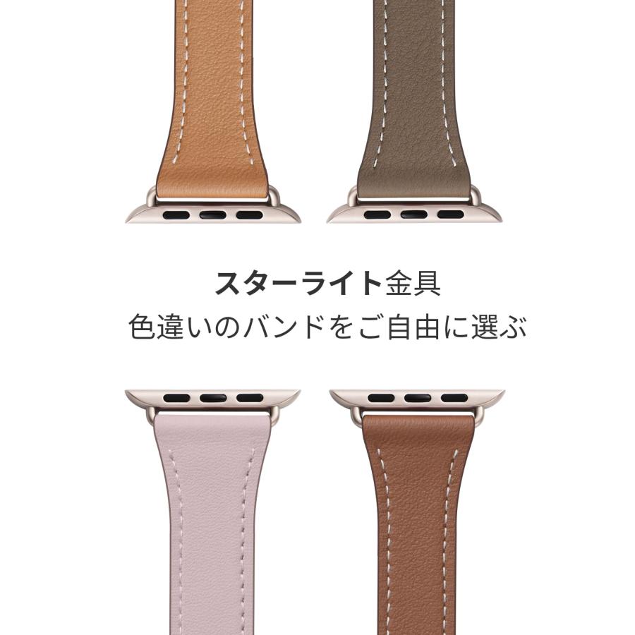 コンパチブル アップルウォッチ バンド 40mm 41mm 38mm レザー 二重巻き コンパチブル Apple Watch バンド 革 レディース｜agapansas｜04