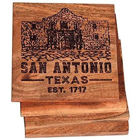 【驚きの値段で】 San Engraved Antonio、テキサスCoasters 4 )並行輸入品 of Set ( コースター 【驚きの値段で】 San Engraved Antonio、テキサスCoasters 4 )並行輸入品 of Set ( コースター