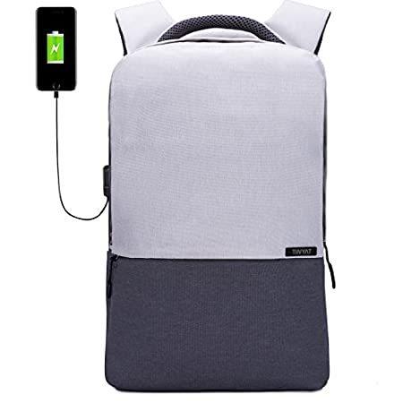 【破格値下げ】 TINYATトラベルバックパック、USB充電ポート付きコンピュータバッグ、女性用、男性用並行輸入品 バックパック、ザック