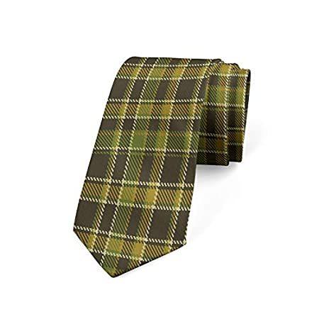 輝い Lunarable Men's Tie, Scottish British Tartan, Necktie, 3.7", Multicolor並行輸入品 ニットタイ