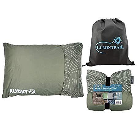 Klymit (クライミット) キャンプ用枕 ドリフトキャンプ 枕 Lサイズ Lumintrail(ルーミントレイル)巾着袋付き セット販売並行輸入品 枕、エアピロー