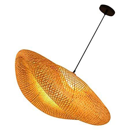 【中古】 Mobestech Antique Lantern Pendant Light Hand Knitted Bamboo Pendant Lamp Ha並行輸入品 ペンダントライト