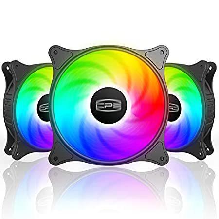 注目ショップ Fans Case Silent RGB LED 120mm CP3 - 並行輸入品 with Customizations Lighting Advanced グラフィックボード、ビデオカード