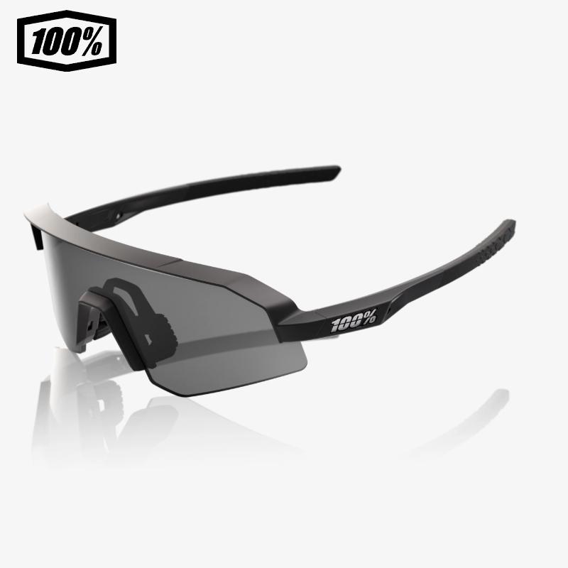 ワンハンドレッド サングラス SLENDALE TOUTH ブラック 100% 100% ワンハンドレッド SLENDALE YOUTH Matte Black Smoke Lens