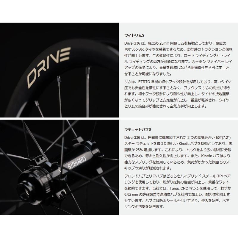 ELITEWHEELS エリートホイール Drive G36 Gravel ドライブ ディスク
