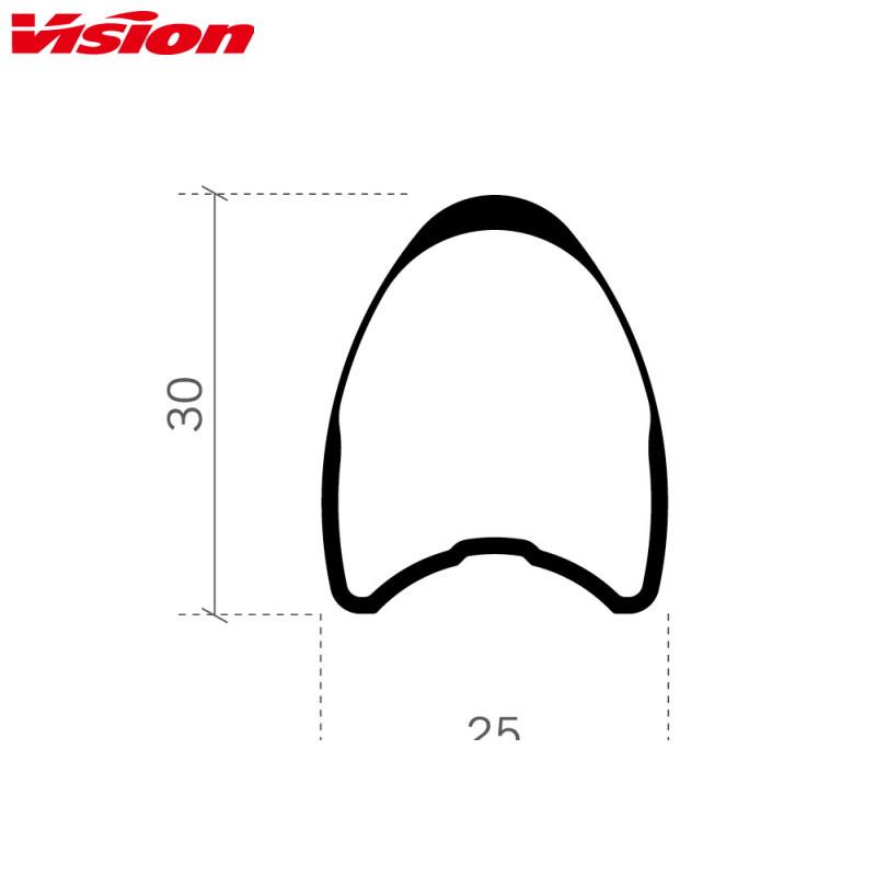 VISION ヴィジョン METRON30 SL DB-6B チューブラー WHEELSET  ホイールセット｜agbicycle｜02